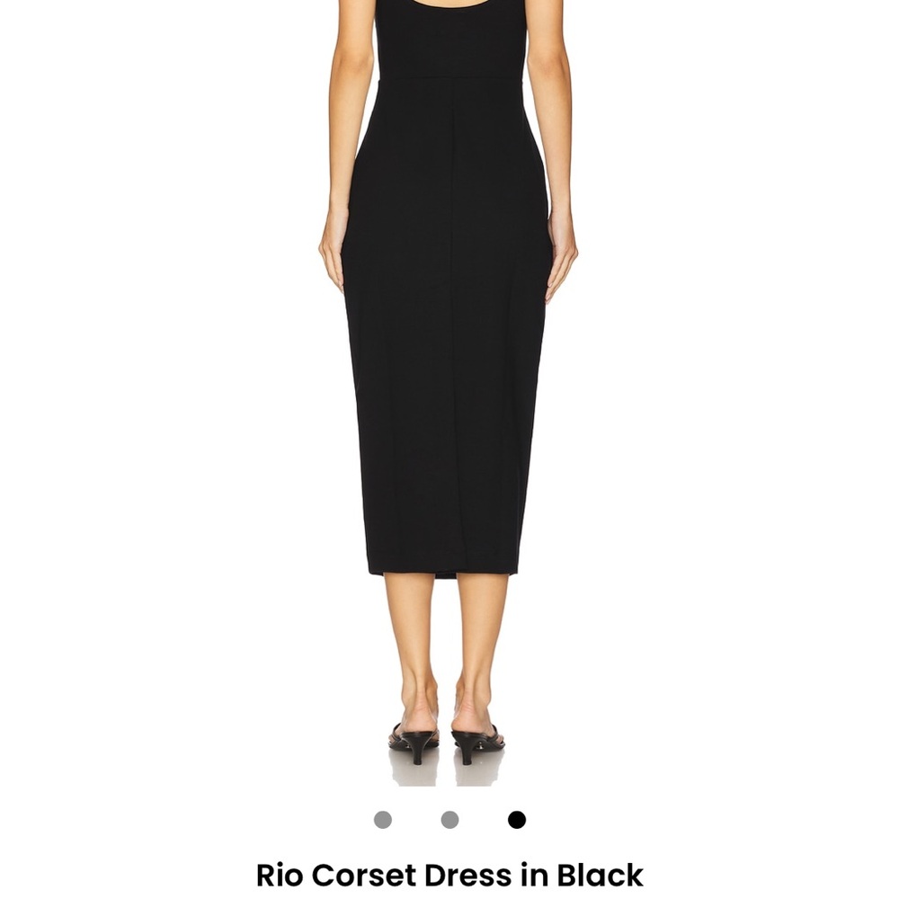 LESET Black Midi Dress - Picture 2 of 4